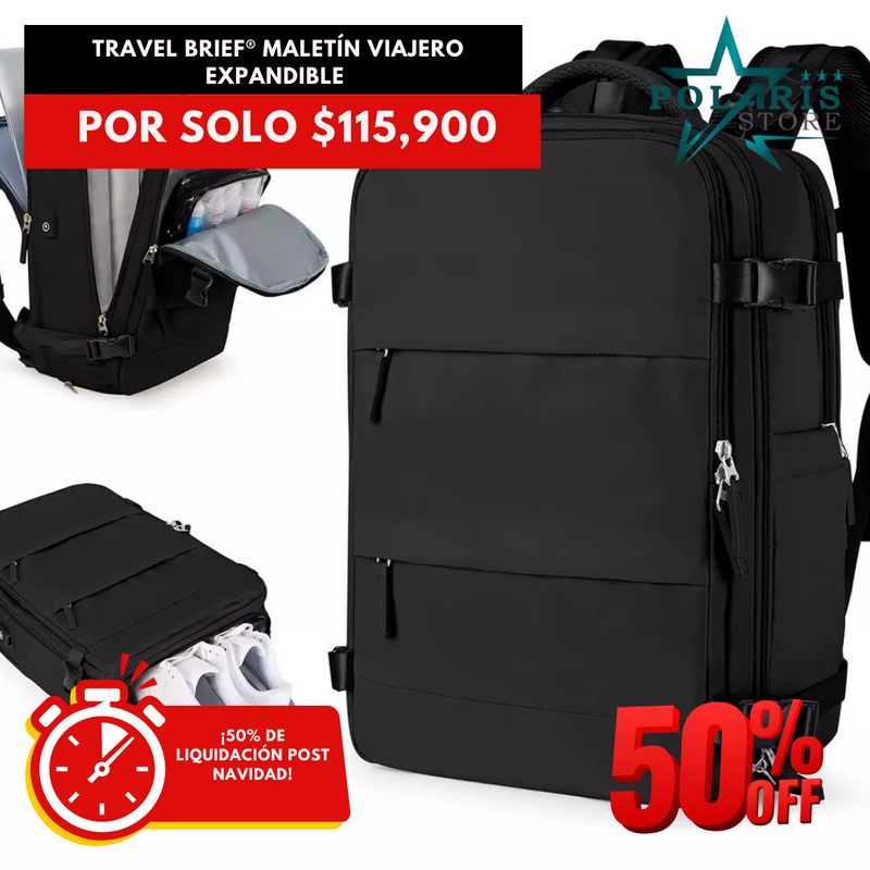 TRAVEL BRIEF® MALETÍN VIAJERO EXPANDIBLE - LIQUIDACIÓN POST NAVIDAD
