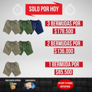 PACK BERMUDAS EN DRIL ELÁSTICO [PROMO SOLO POR HOY]