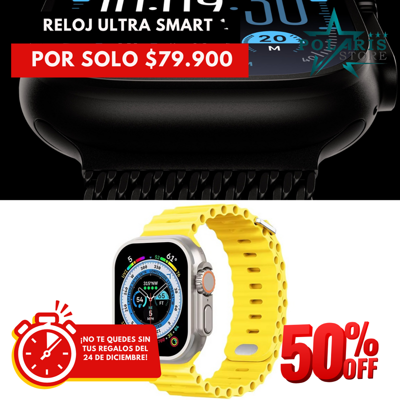 RELOJ ULTRA SMART [50% OFF SOLO POR ESTA SEMANA]