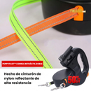 PUPPYFAST™ Correa Retráctil Doble y resistente con linterna – Pasea a tus perros sin enredos