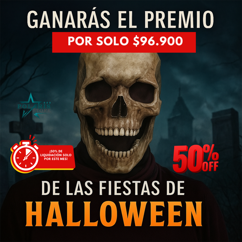 Mascara super realista para Halloween con 50% OFF