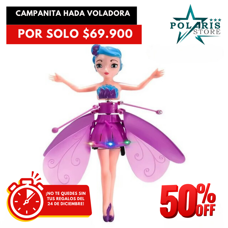 Campanita Hada Voladora para regalar en navidad🎄 [50% OFF SOLO EN BLACK WEEKEND]