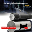 PUPPYFAST™ Correa Retráctil Doble y resistente con linterna – Pasea a tus perros sin enredos