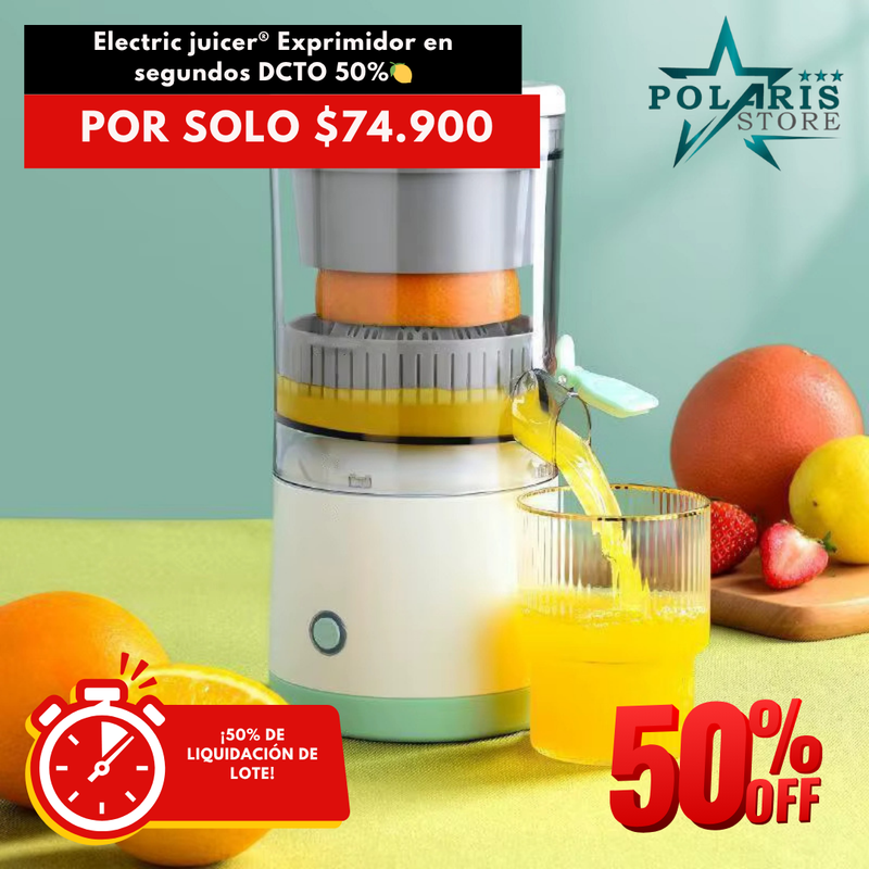 Electric juicer® Exprimidor en segundos DCTO 50%🍋