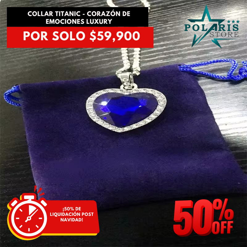 COLLAR TITANIC -  CORAZÓN DE EMOCIONES LUXURY