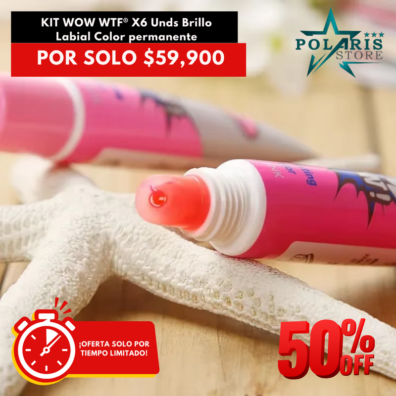 KIT WOW WTF® X6 Unds Brillo Color permanente [ 50% OFF]