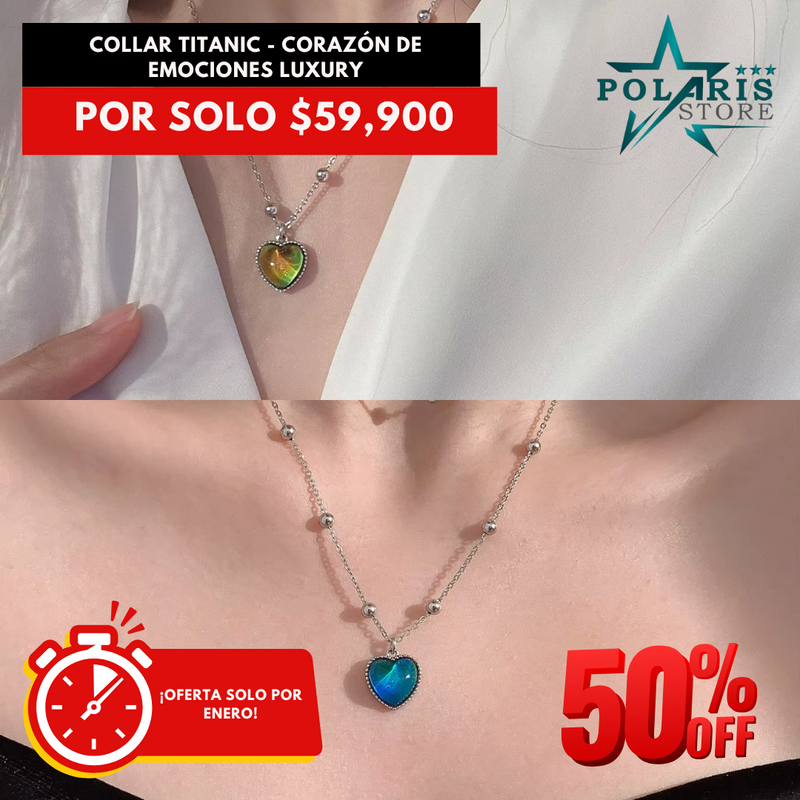 COLLAR TITANIC -  CORAZÓN DE EMOCIONES LUXURY
