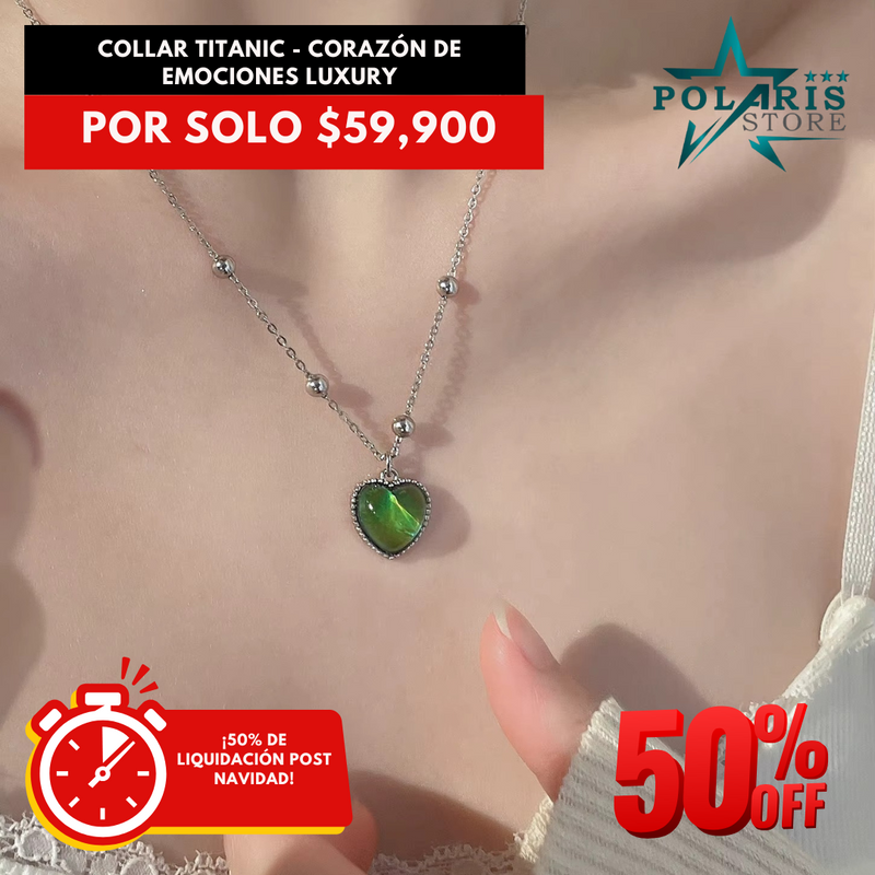 COLLAR TITANIC -  CORAZÓN DE EMOCIONES LUXURY