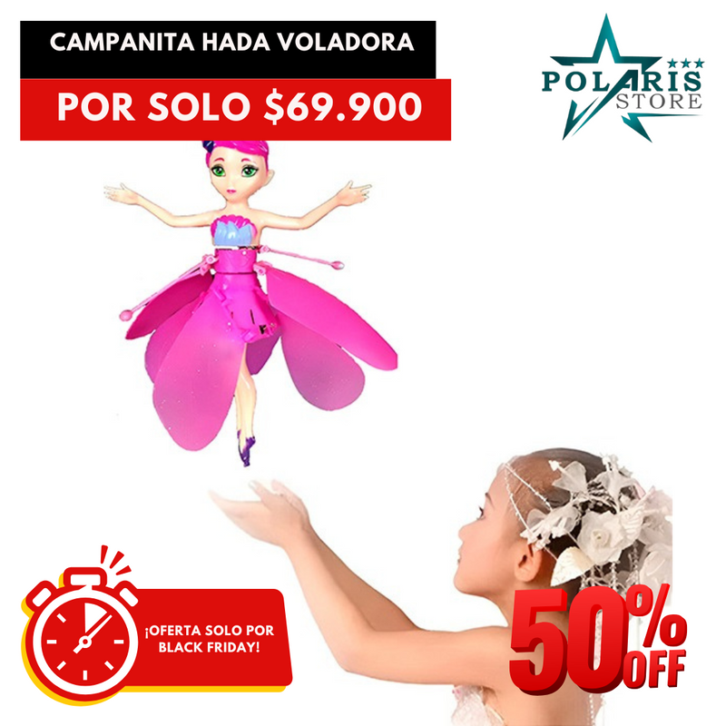 Campanita Hada Voladora para regalar en navidad🎄 [50% OFF SOLO EN BLACK WEEKEND]