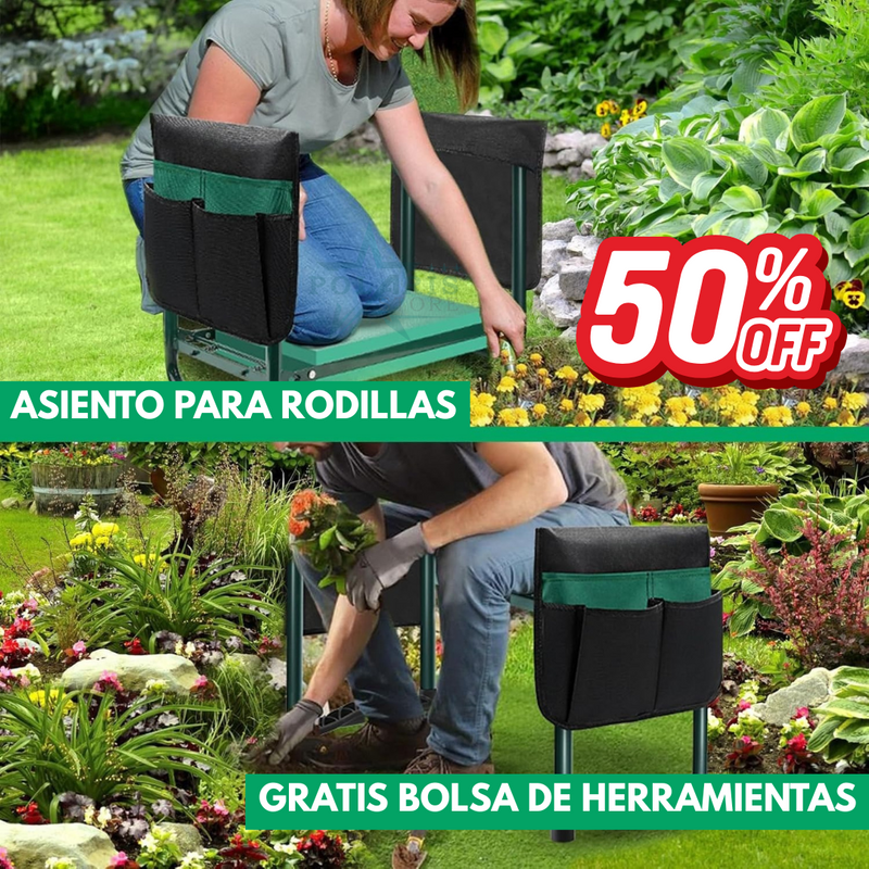 ACIENTO PARA RODILLAS® + BOLSA DE HERRAMIENTAS [50% OFF SOLO POR HOY]