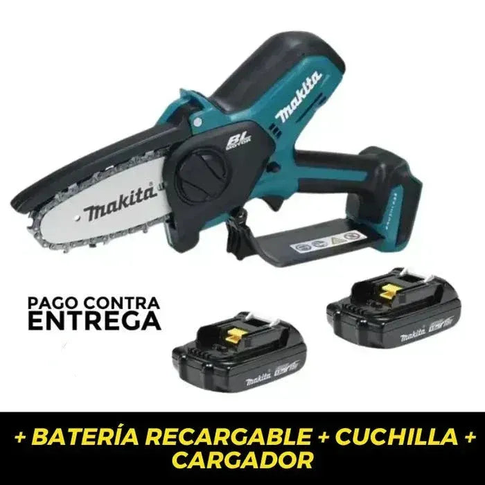 MINI MOTOSIERRA ELECTRICA + BATERÍA & CADENA EXTRA 50% OFF